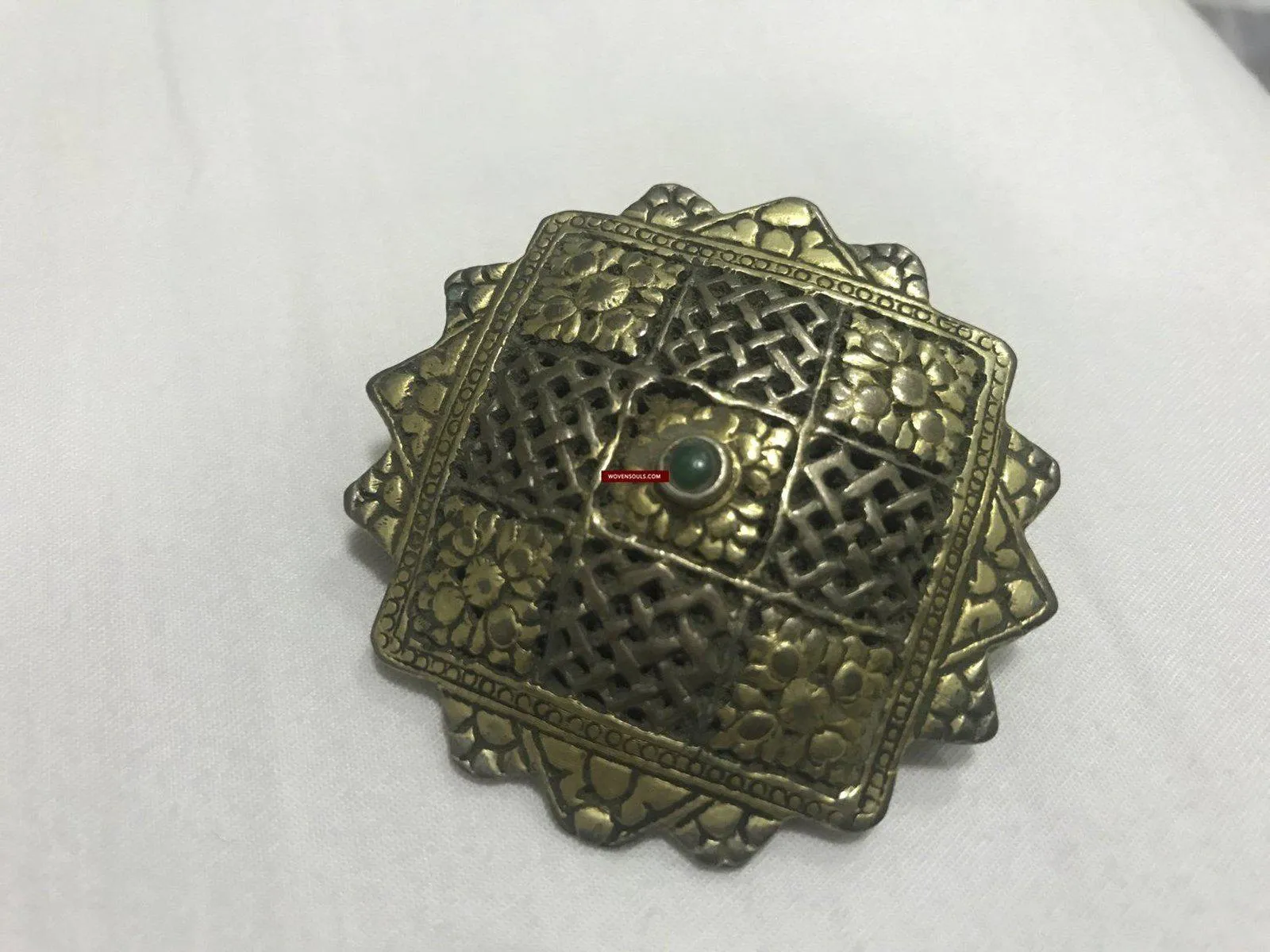 1264 Rare Old Heirloom Himalayan Silver Ornament - Koma / Kooma from Sikkim / Bhutan