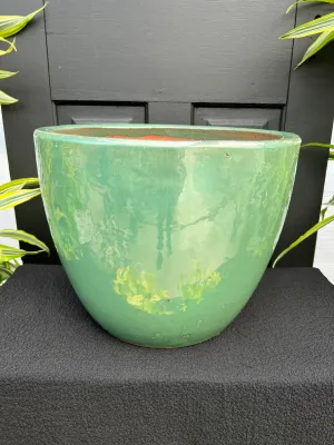 14.5" Saigon Jade Egg Pot