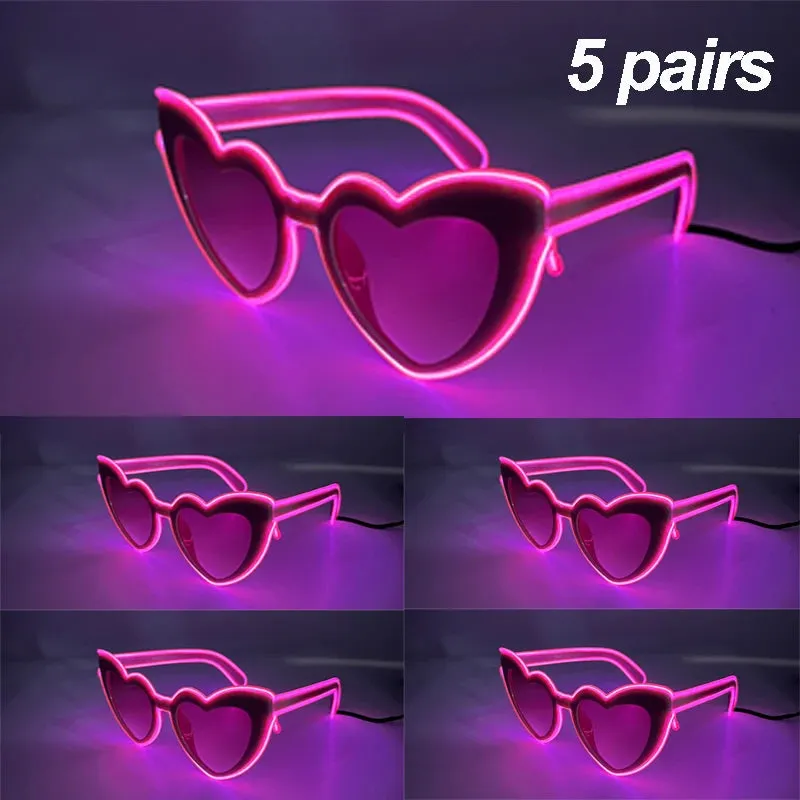 2024 Summer Beach Sunglasses Women  Fashion Heart Shaped Glasses Girls Night Gift Bride To Be Glasses