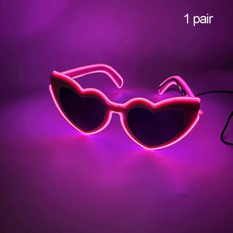 2024 Summer Beach Sunglasses Women  Fashion Heart Shaped Glasses Girls Night Gift Bride To Be Glasses