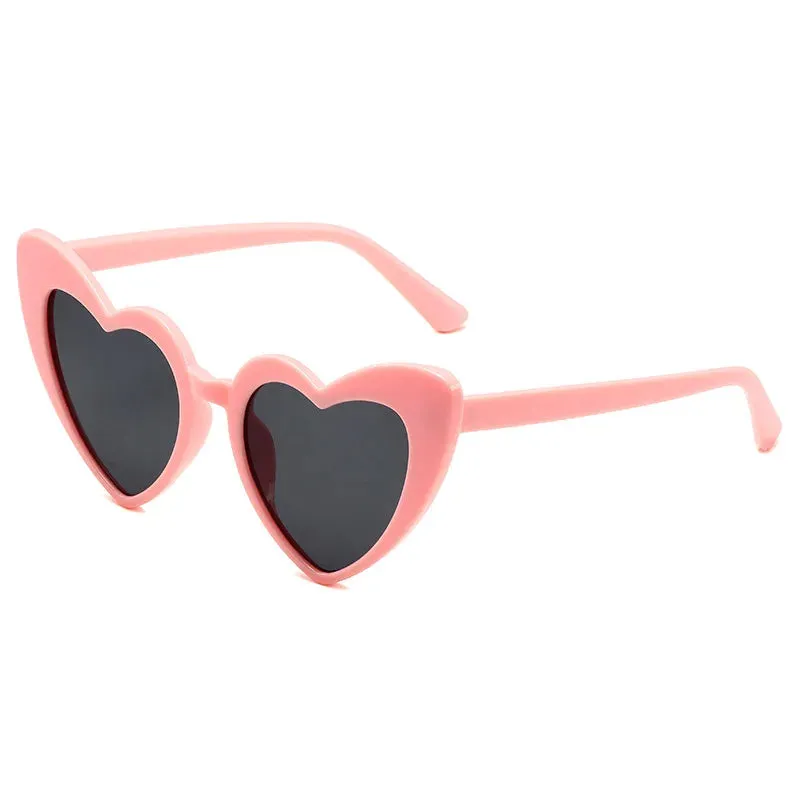 2024 Summer Beach Sunglasses Women  Fashion Heart Shaped Glasses Girls Night Gift Bride To Be Glasses