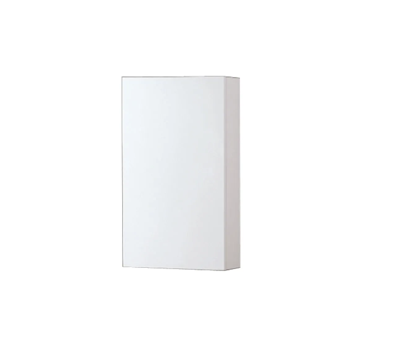 24" High Bathroom Linen Side Cabinets, Gloss White