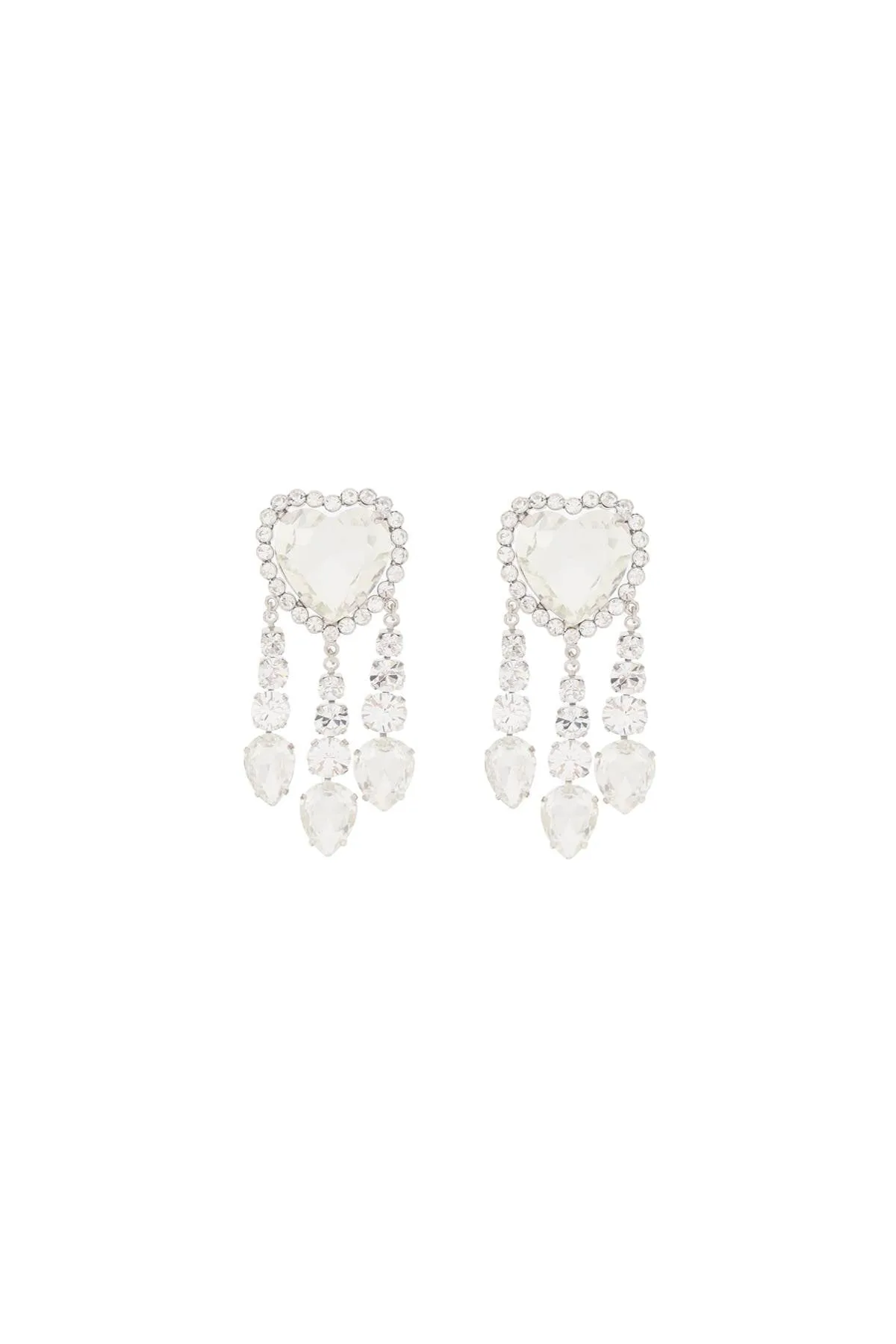 Alessandra rich heart earrings with pendants