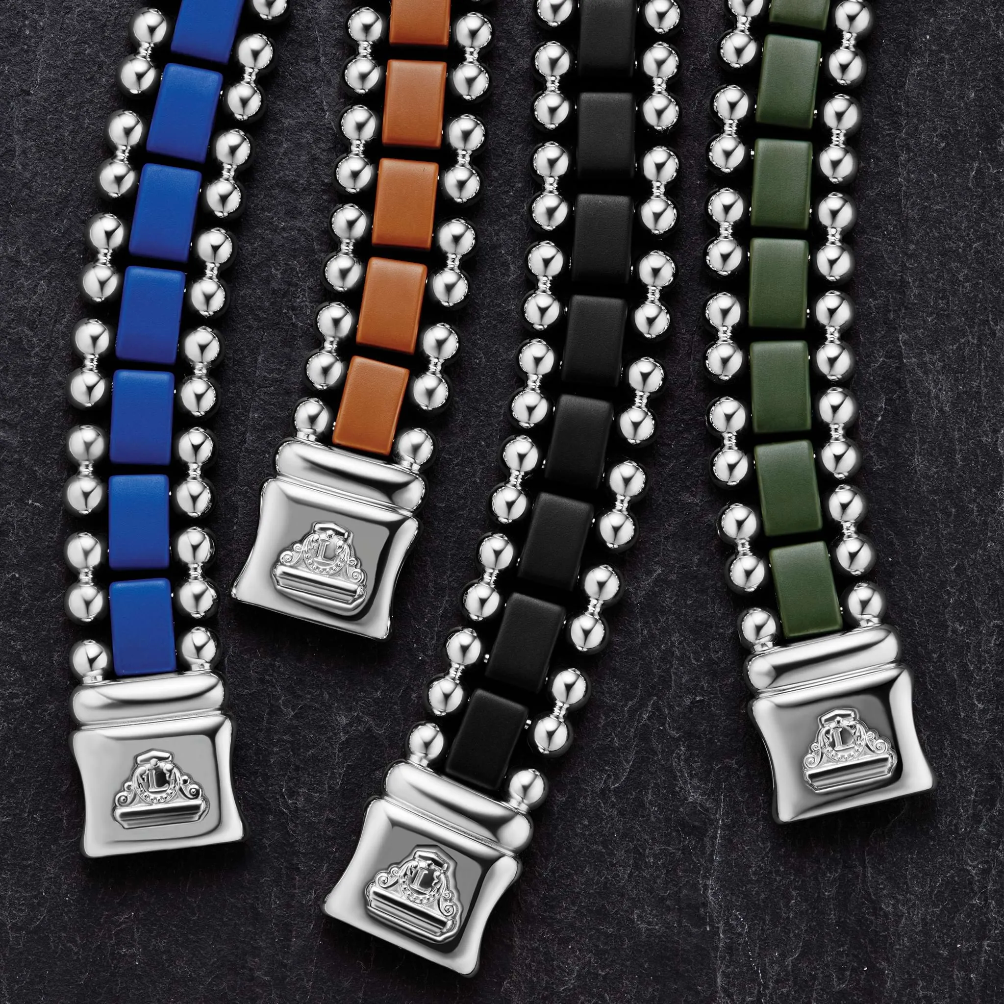 Anthem Matte Hunter Green Ceramic Link Bracelet