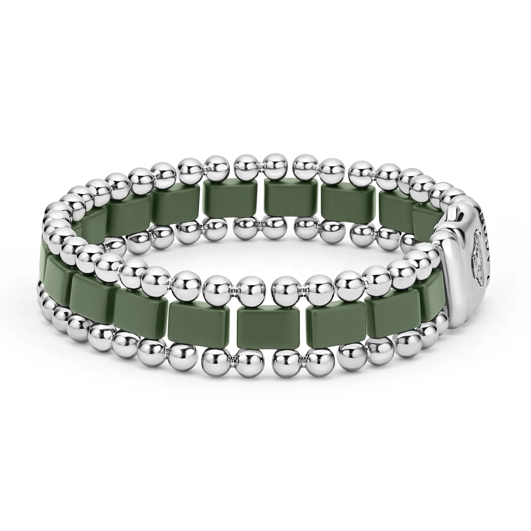 Anthem Matte Hunter Green Ceramic Link Bracelet