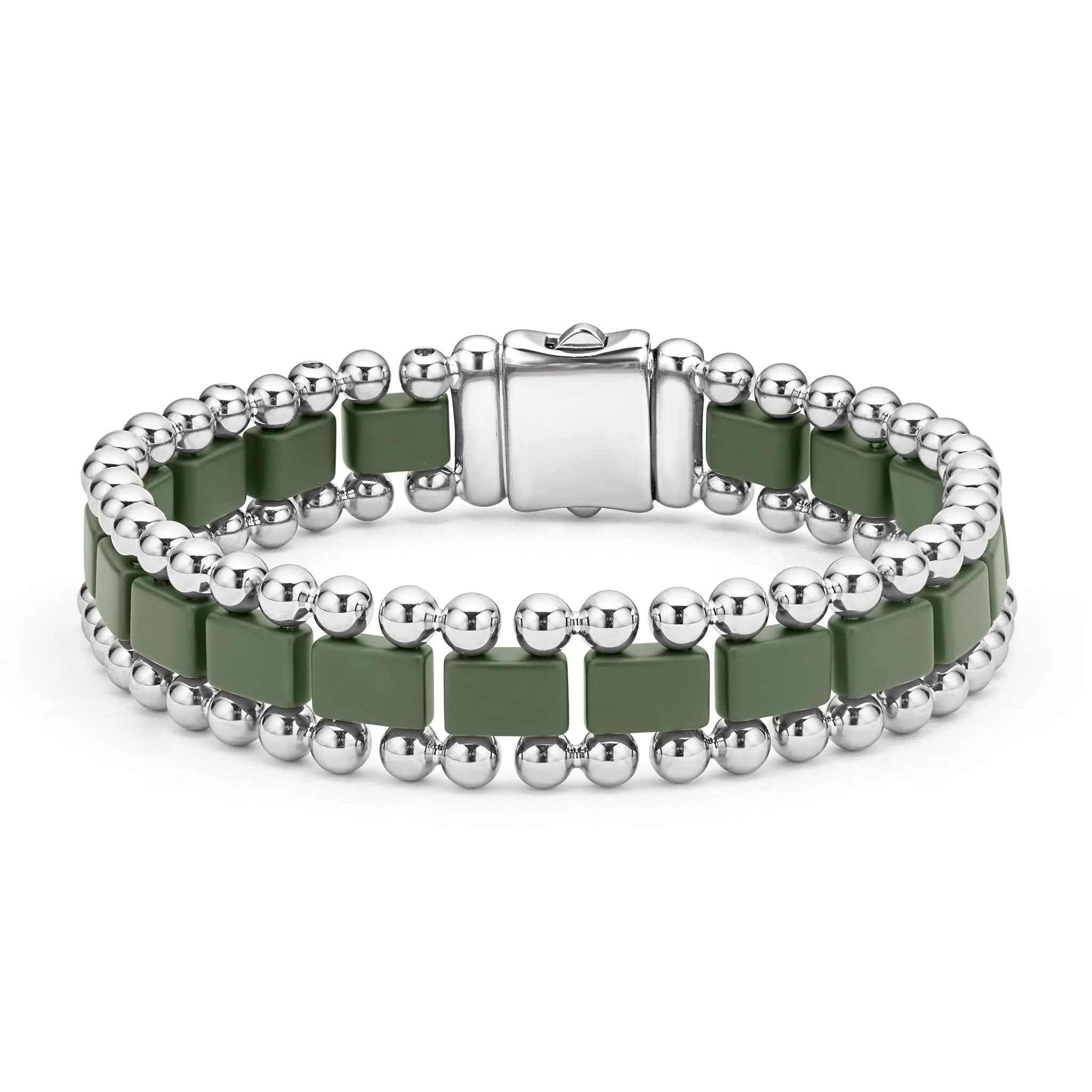 Anthem Matte Hunter Green Ceramic Link Bracelet