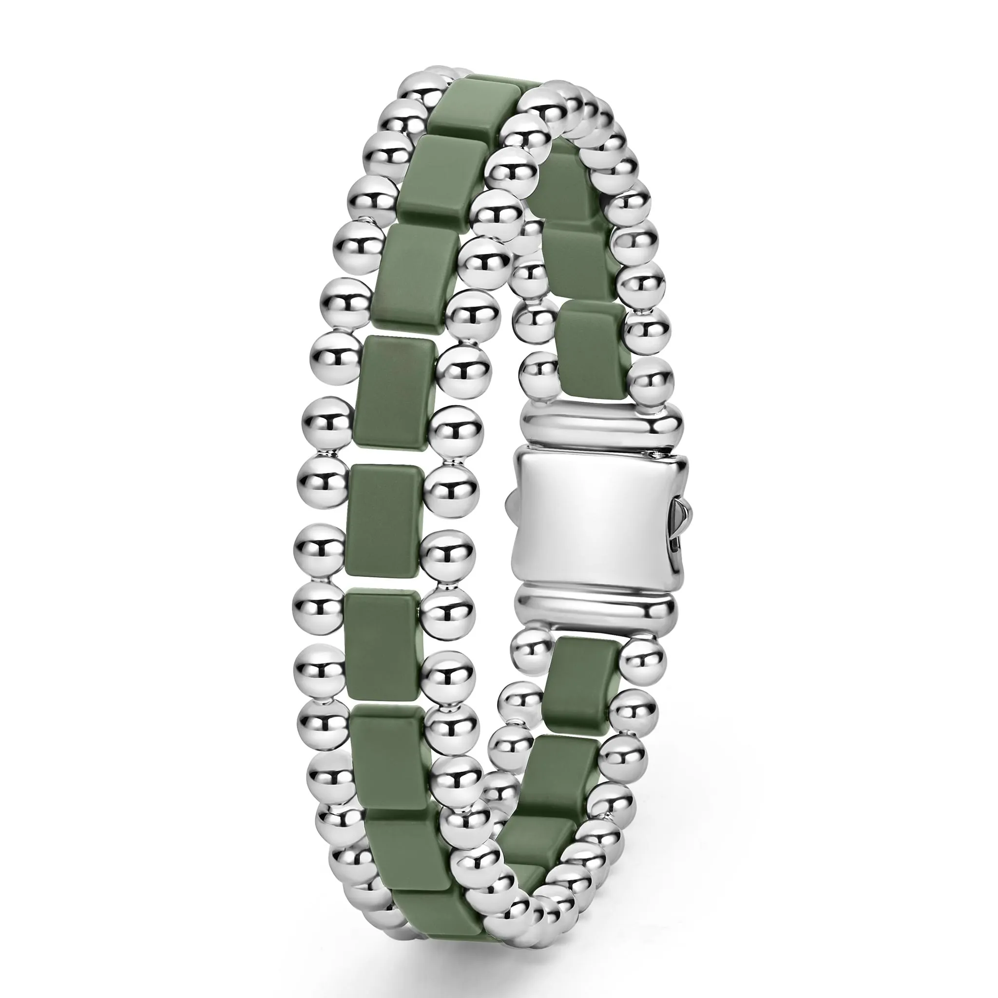 Anthem Matte Hunter Green Ceramic Link Bracelet