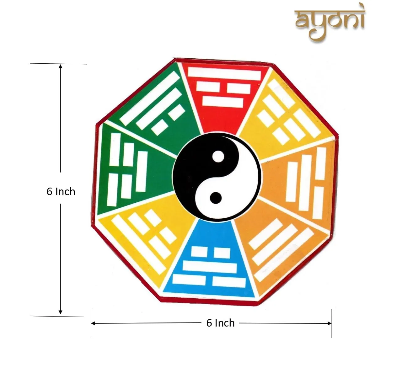 Ayoni Yin Yang Bagua Pakua for Toilet & Bathroom for Vastu Balancing