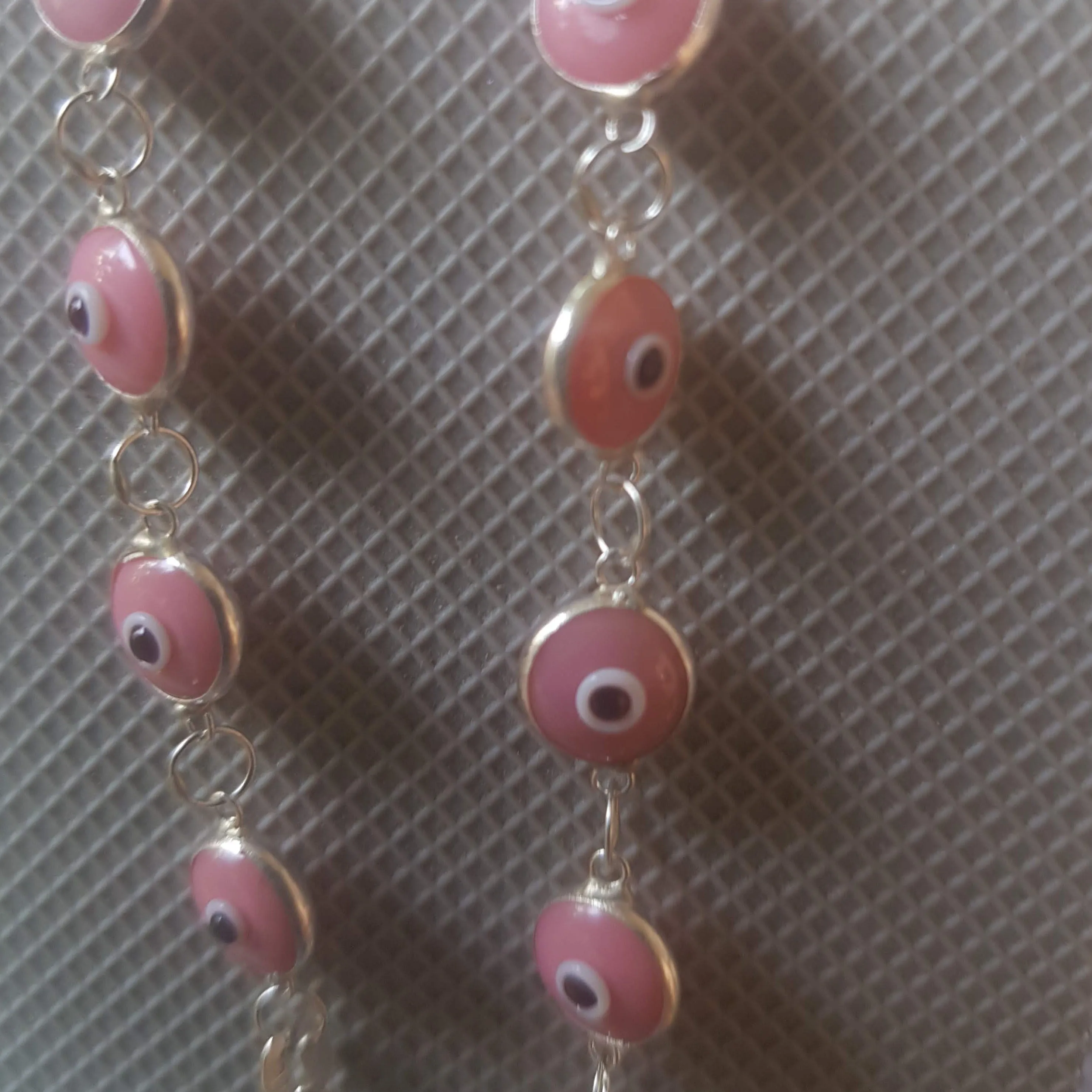 Bluenoemi Evil Eye Silver Beads Bracelet for Protection and Good Luck