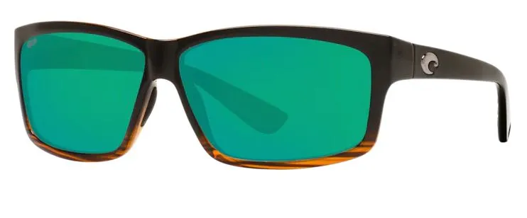 Costa Del Mar Cut Coconut Fade Frame - Green Mirror 580 Plastic Lens - Polarized Sunglasses