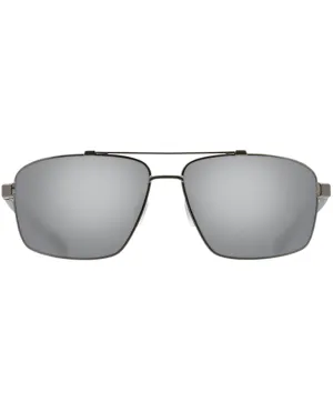 Costa Del Mar Flagler Brushed Gunmetal Frame - Gray Mirror Lens - Polarized Sunglasses