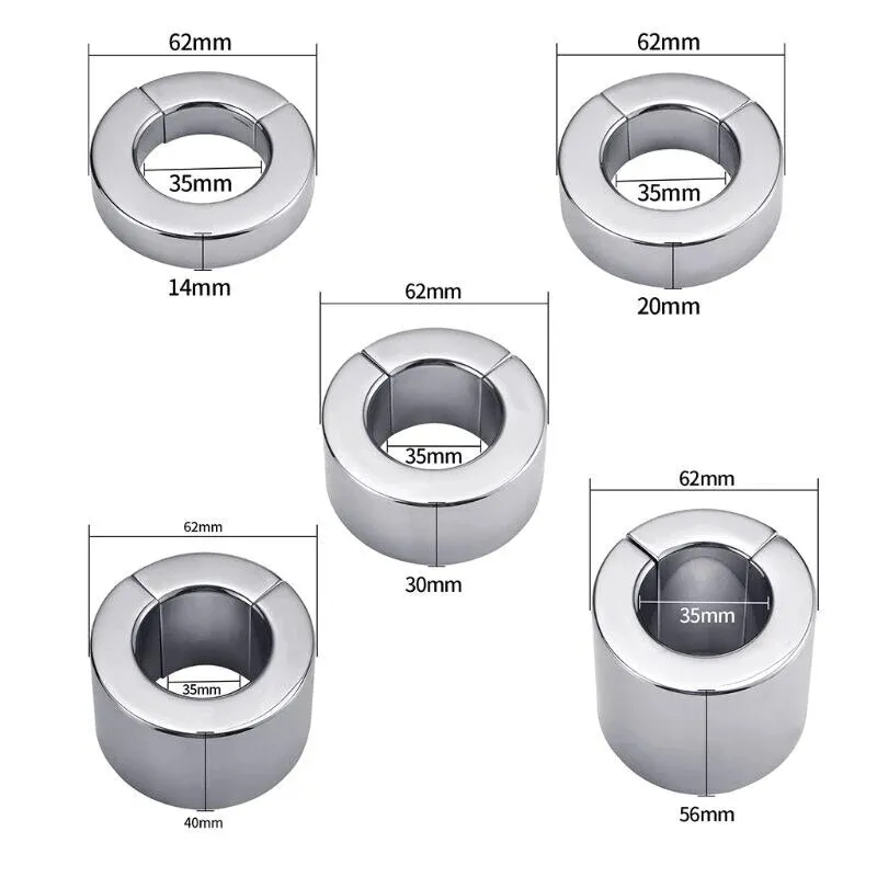 Delay Ejaculation Magnetic Metal Ball Stretcher