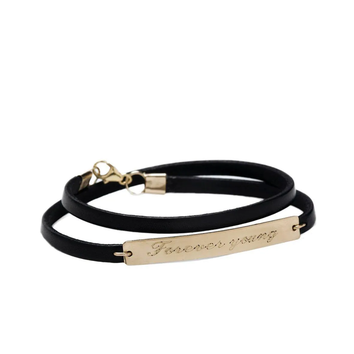 Double Wrap Leather Bracelet -Unisex