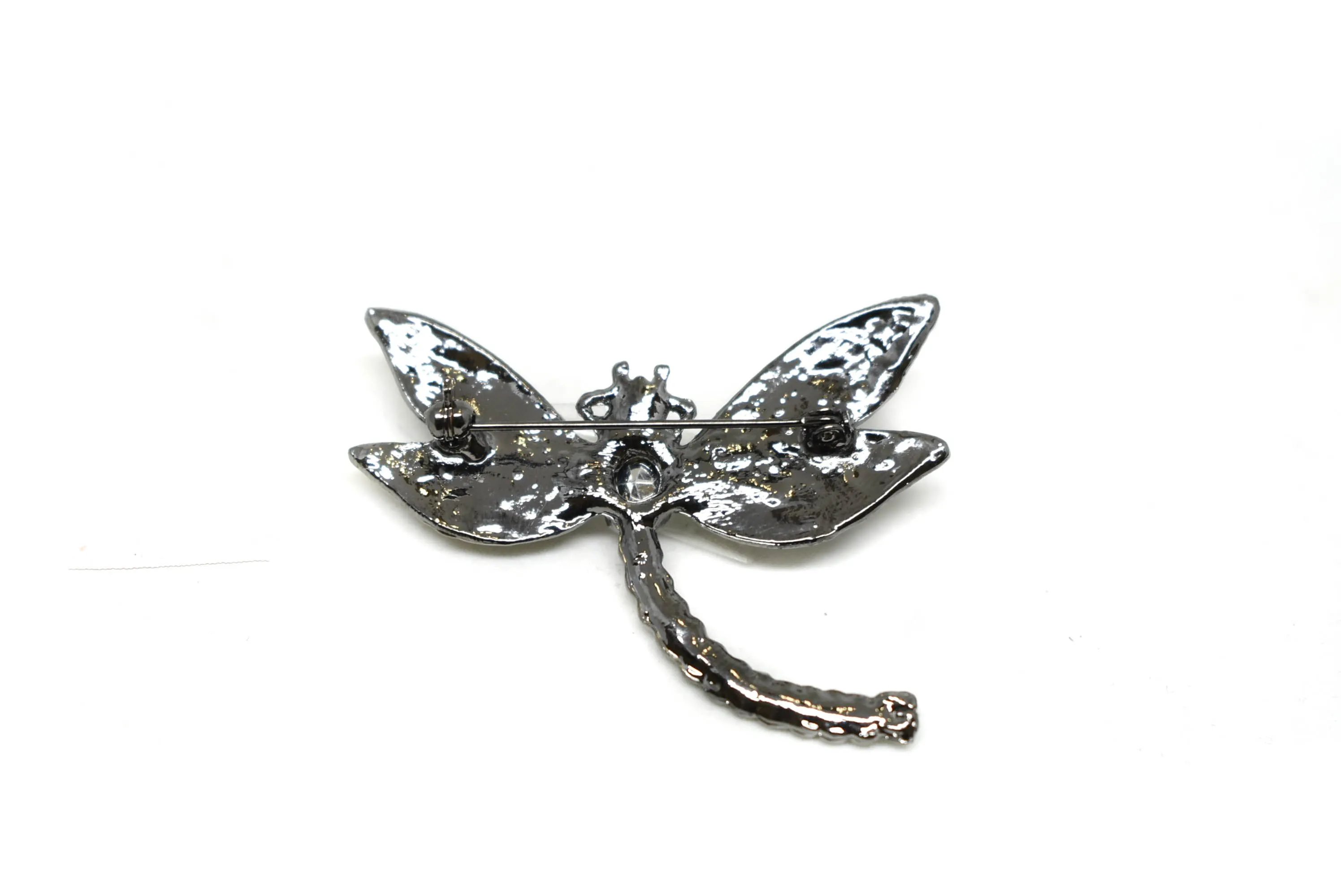 Dragonfly Rhinestone Brooch (Two-Pieces) 2"