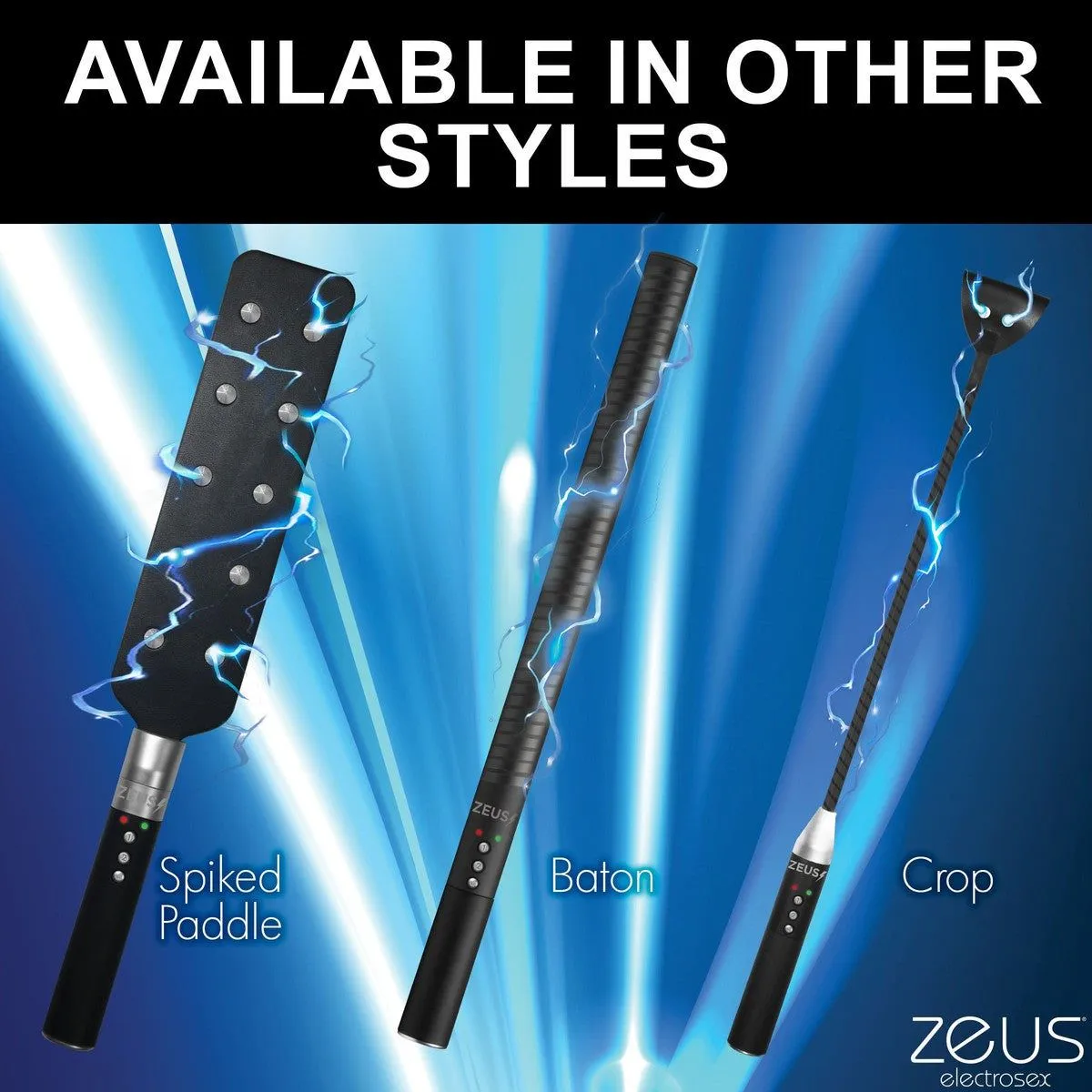 E-stim Spiked Paddle by Zeus Electrosex