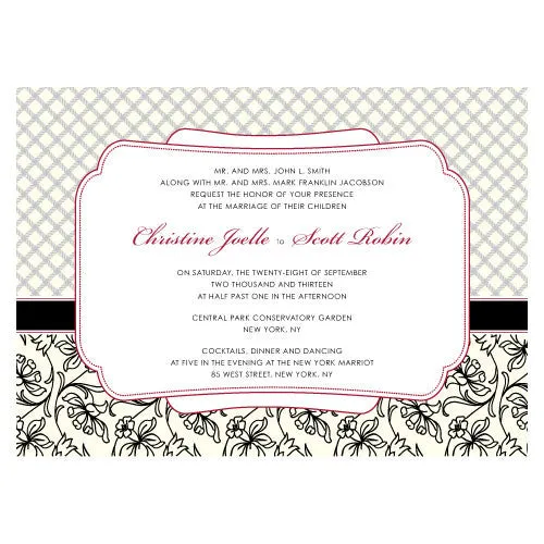 Eclectic Patterns Invitation