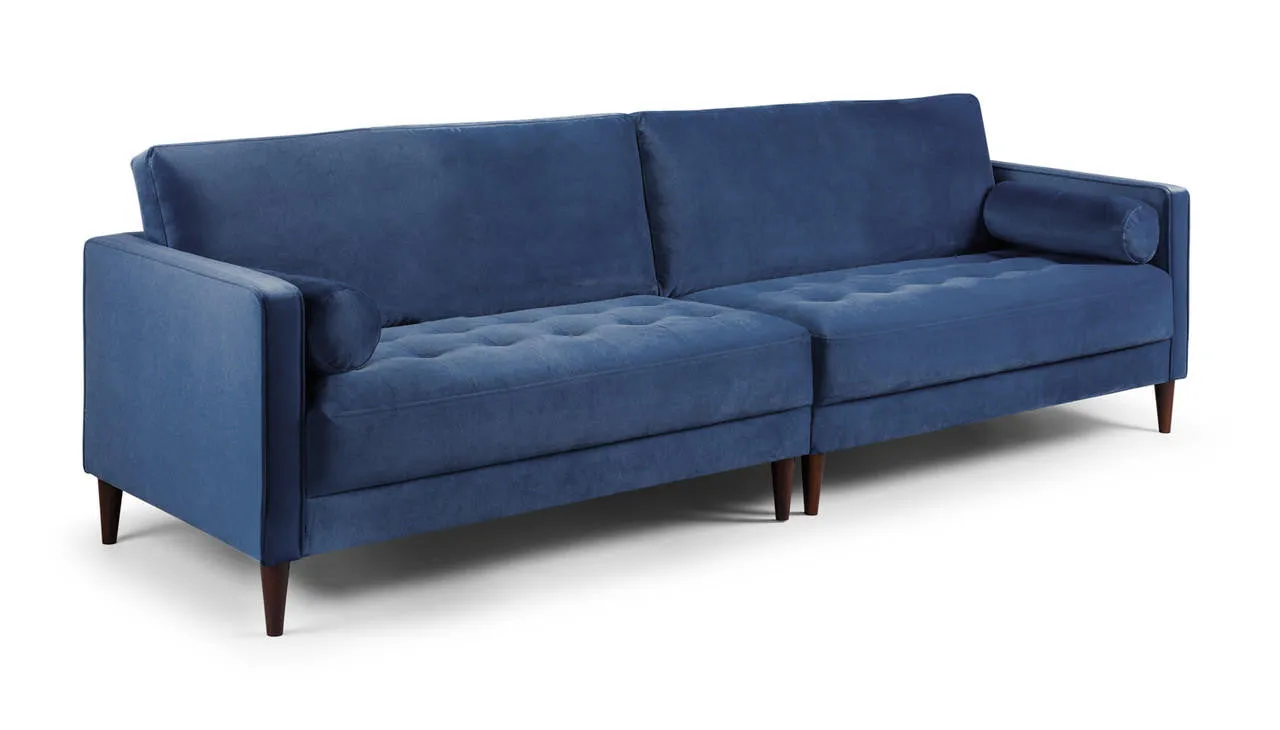 Fuji Sofa - Plush Blue 4 Seater