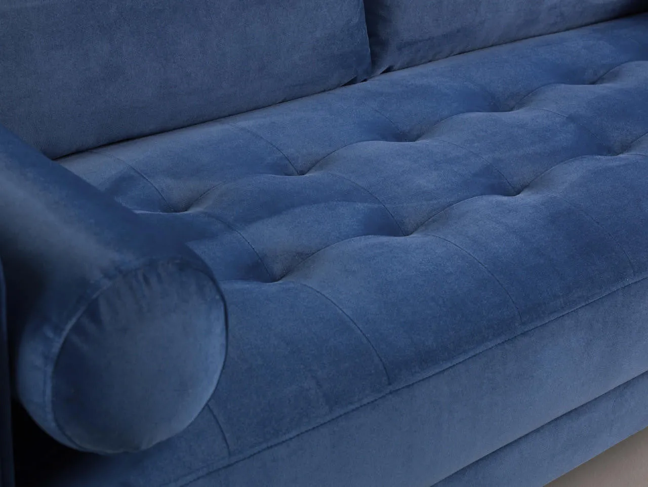 Fuji Sofa - Plush Blue 4 Seater