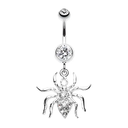 Full Venom Widow Spider Belly Ring