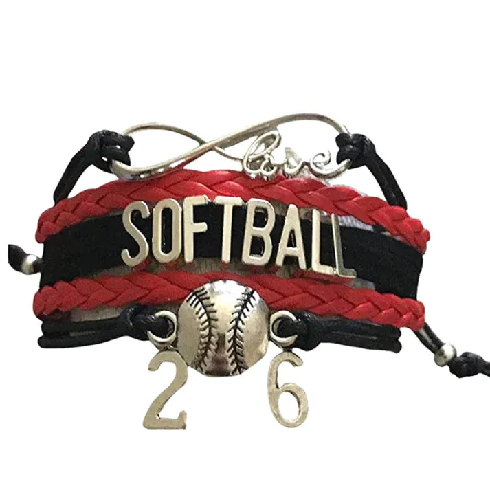 Girls Softball Bracelet - 21 Team Colors