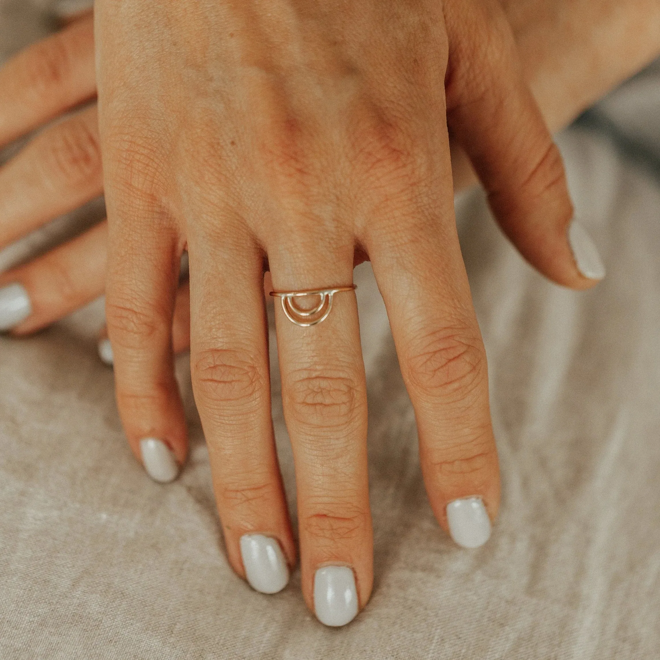 Gold Filled Rainbow Ring