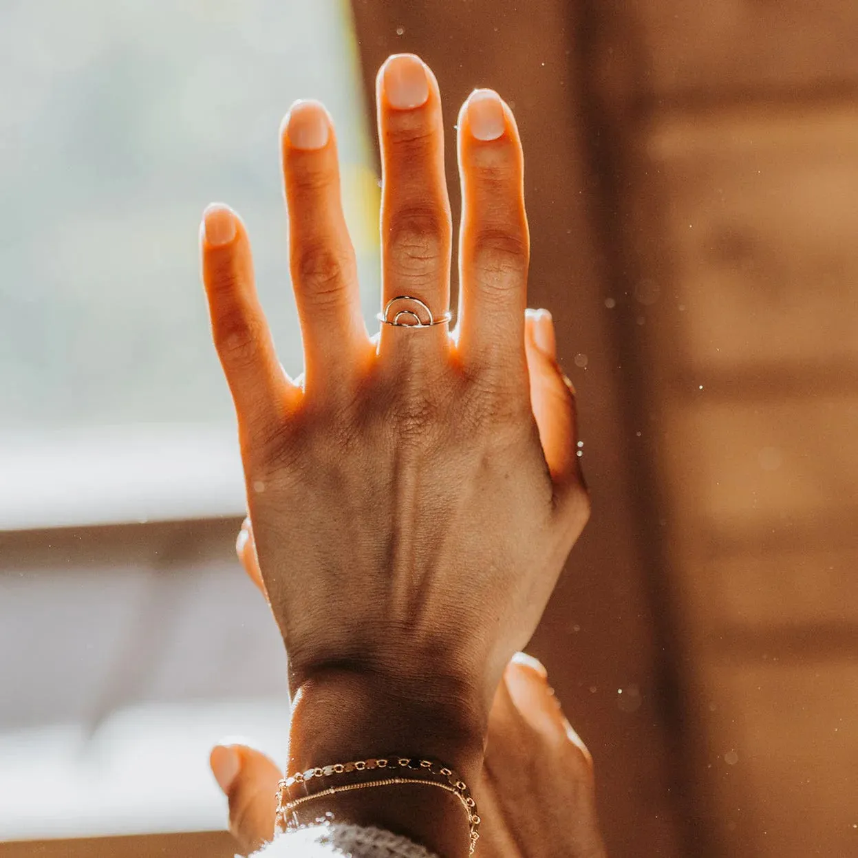 Gold Filled Rainbow Ring