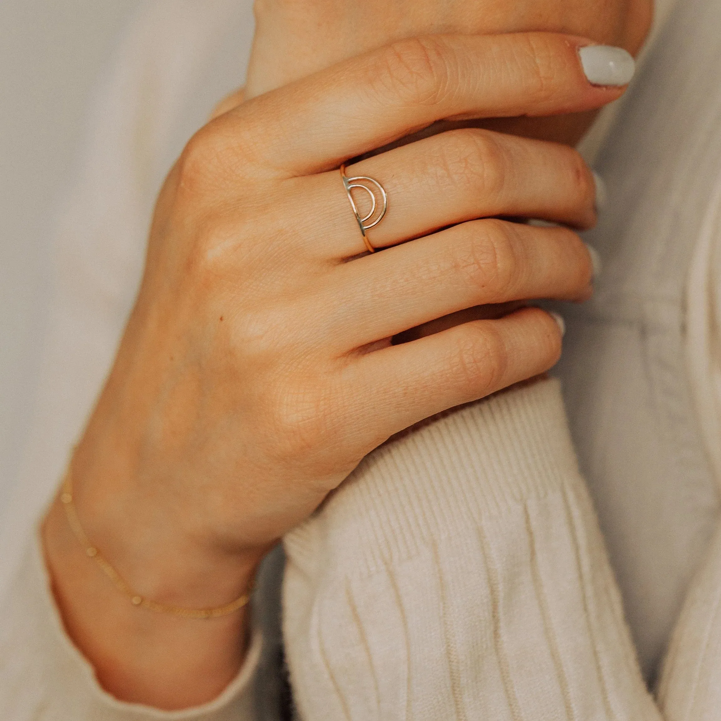 Gold Filled Rainbow Ring