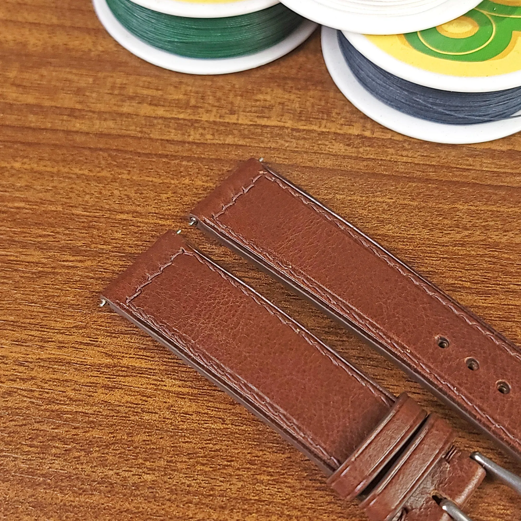 Handmade Brown Vachetta Leather Luxury Watch Straps