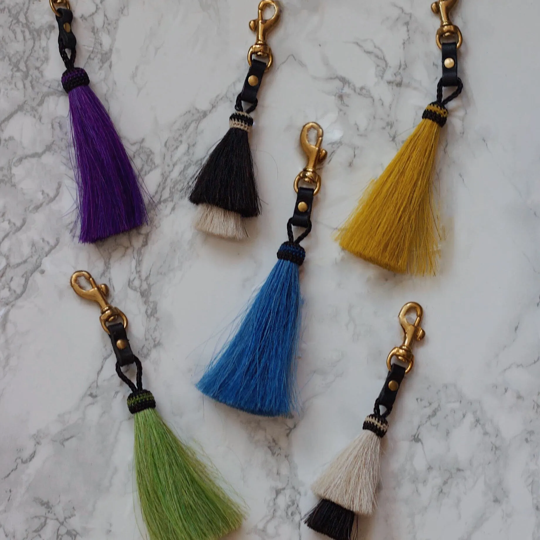 Horse Hair Tassel Key Clip