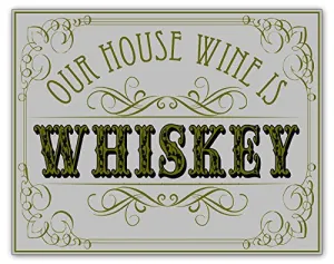 House Wine Wooden Novelty Sign