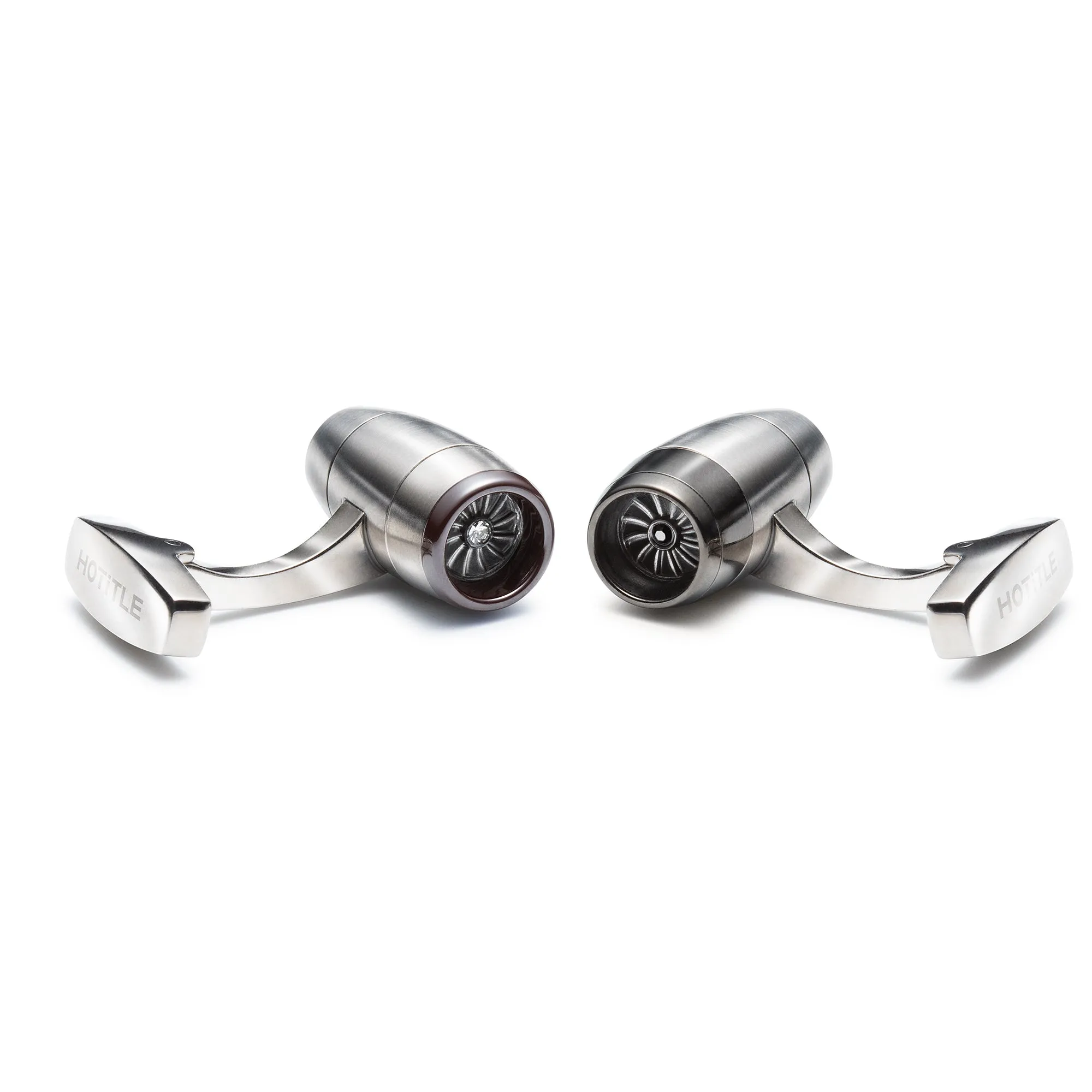 Jetstream Interchangeable Cufflinks (Titanium Silver Set B)