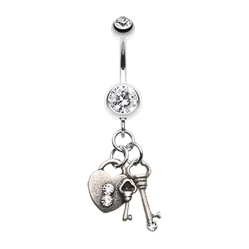 Key to Pandora's Box Belly Piercing Ring