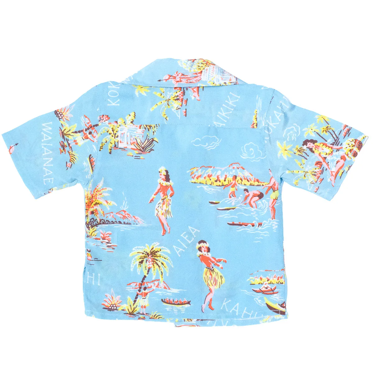 Lei Greeting (Boy's Shirt) - Seafoam