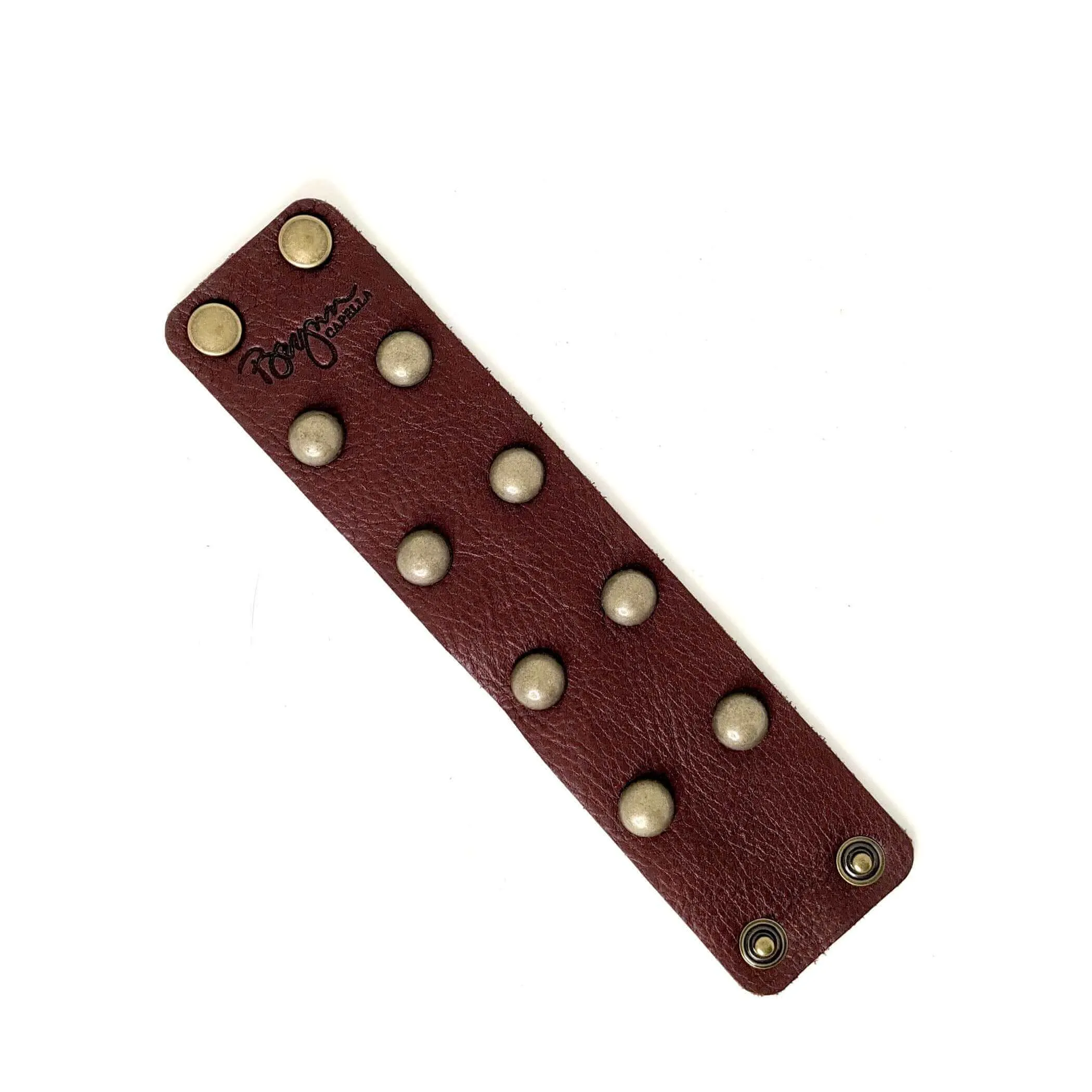 Lexy Studded Bracelet in Merlot