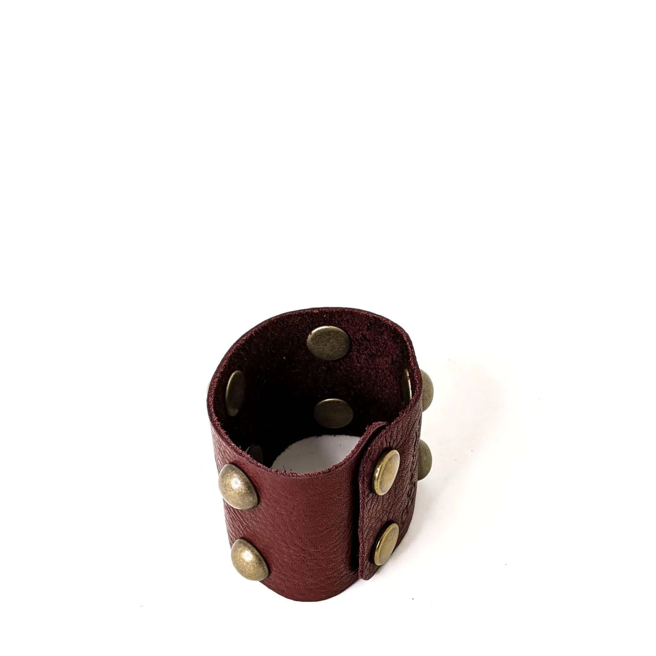 Lexy Studded Bracelet in Merlot