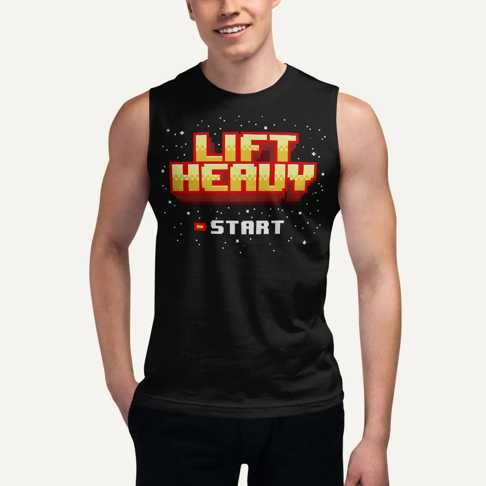 Lift Heavy Men's Muscle Tank — 8-Bit