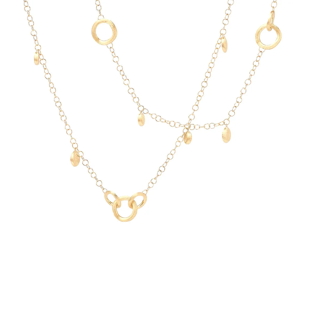 Marco Bicego Jaipur Gold Link & Charm Long Necklace