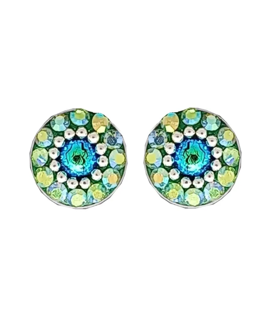 Mosaic Crystal Stud Earrings