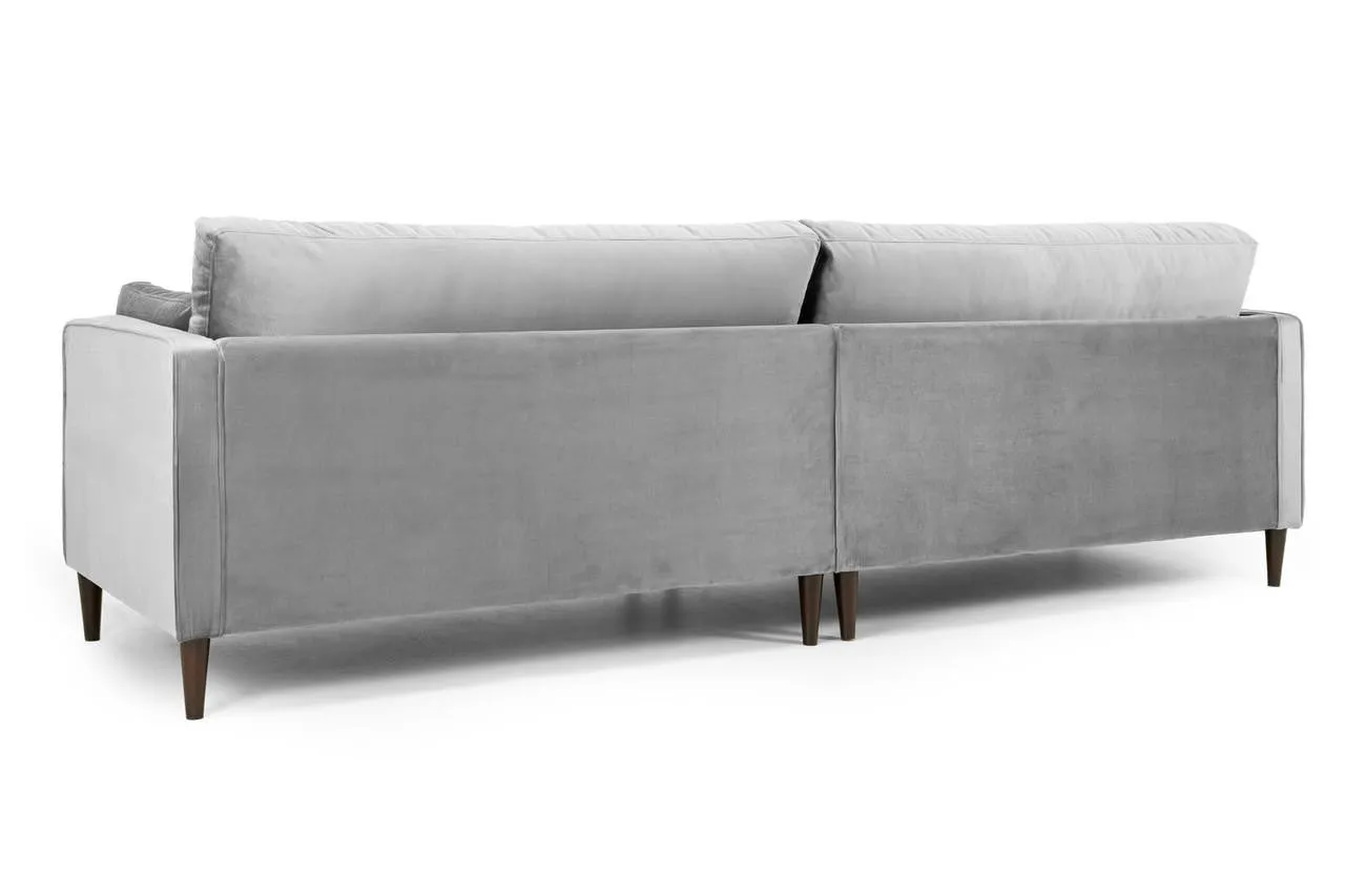 Munich Sofa - Plush Grey 4 Seater - 280 CM