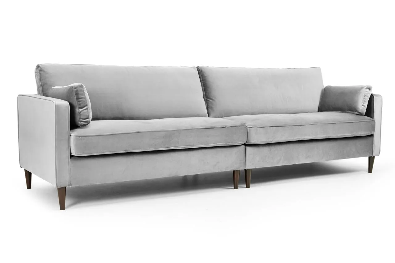 Munich Sofa - Plush Grey 4 Seater - 280 CM