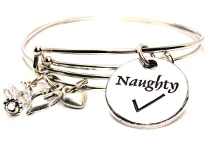 Naughty Circle Expandable Bangle Bracelet Set