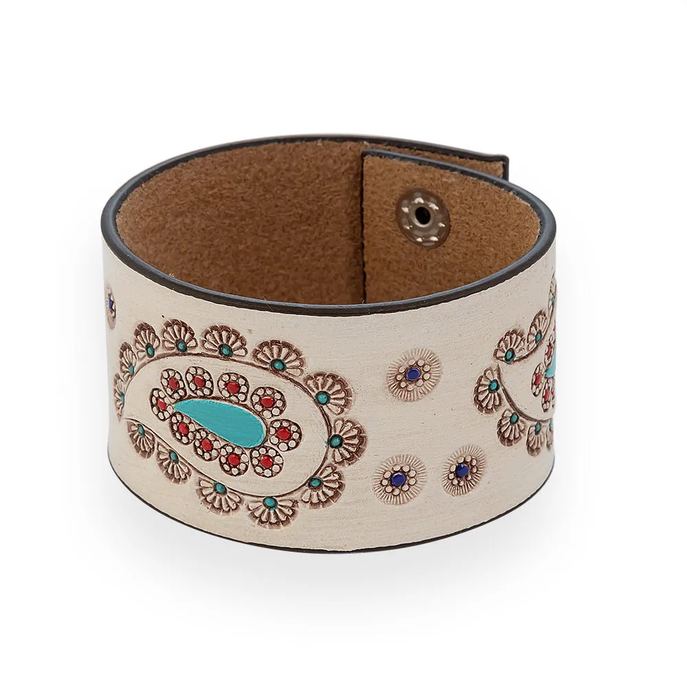 Paonne Leather Cuff Bracelet