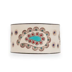 Paonne Leather Cuff Bracelet