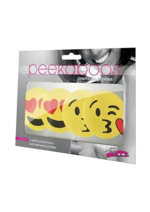 Peekaboos Emoji Hearts Pasties