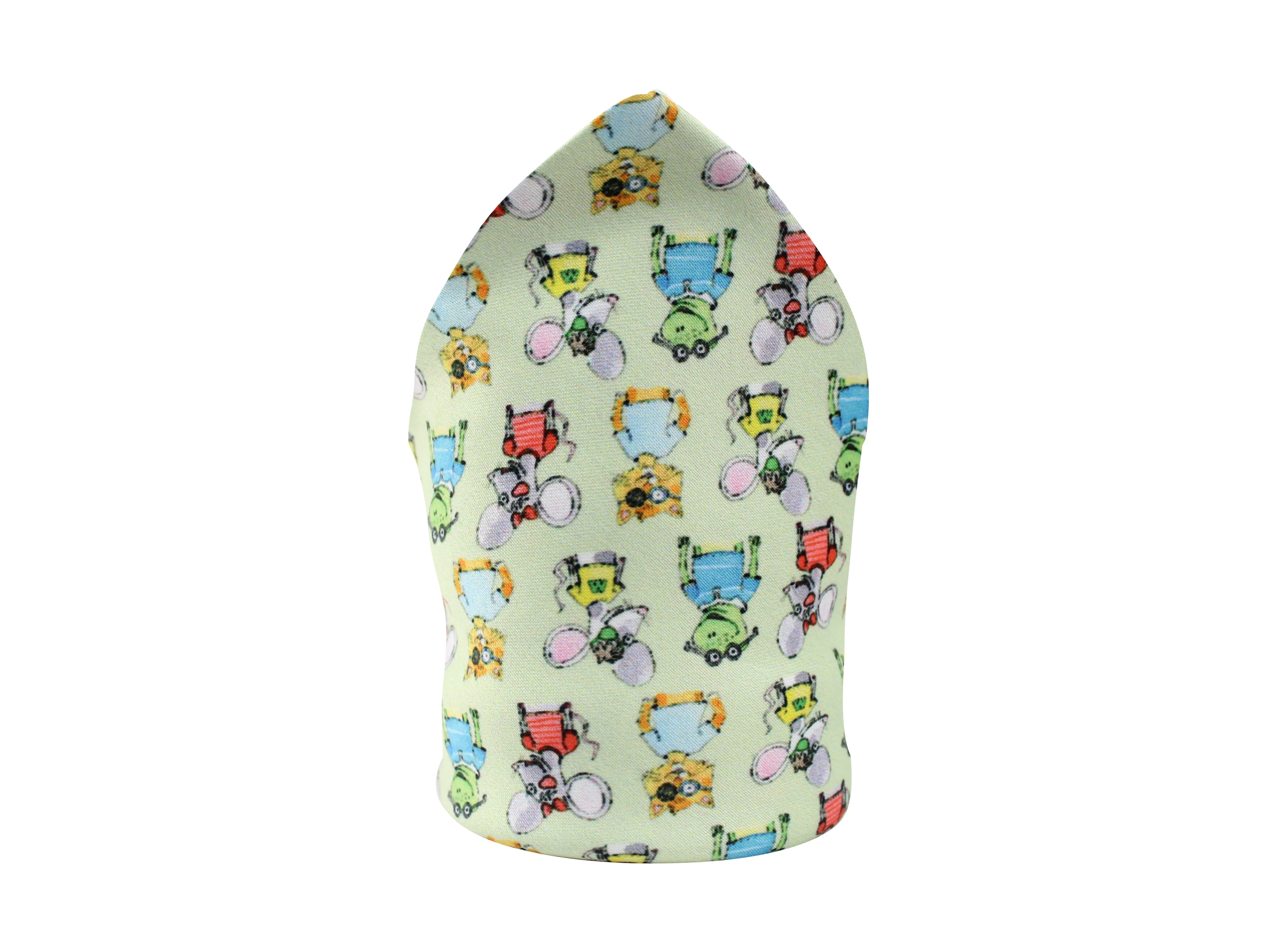 Peluche Cartoon Character Pocket Square For Men