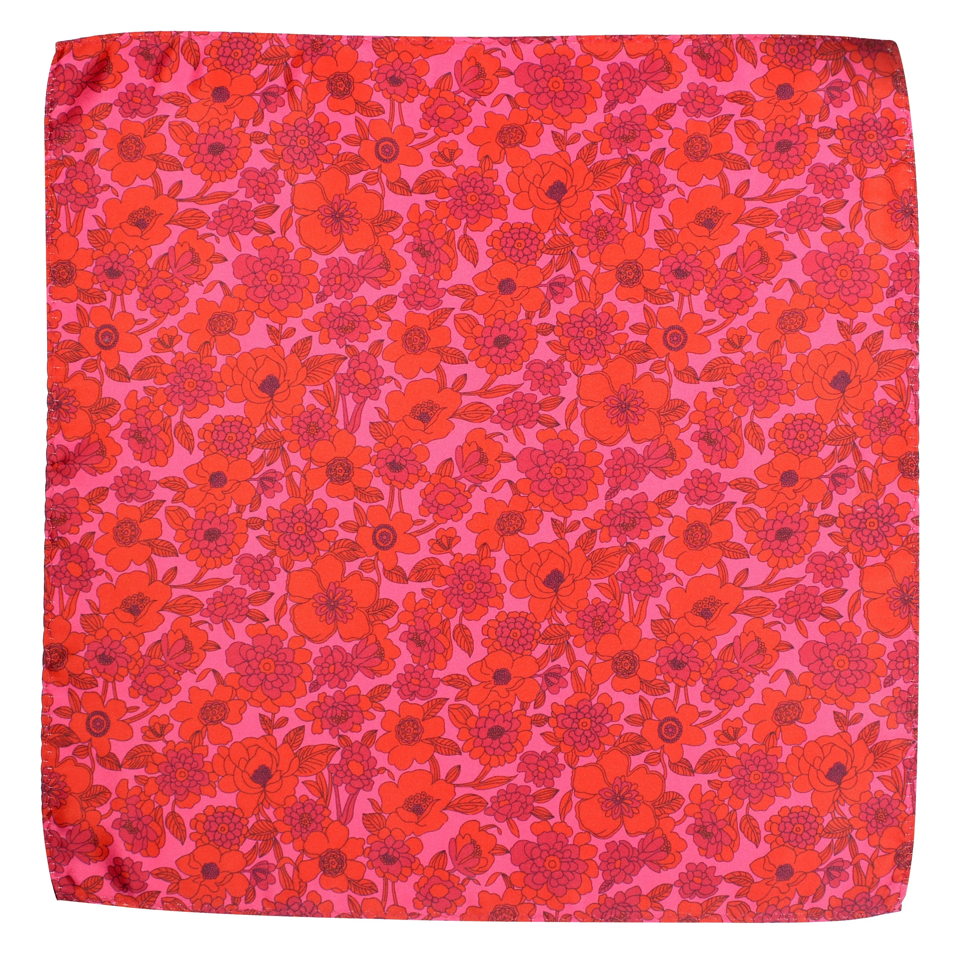 Peluche Floral Detailed Pocket Square For Men