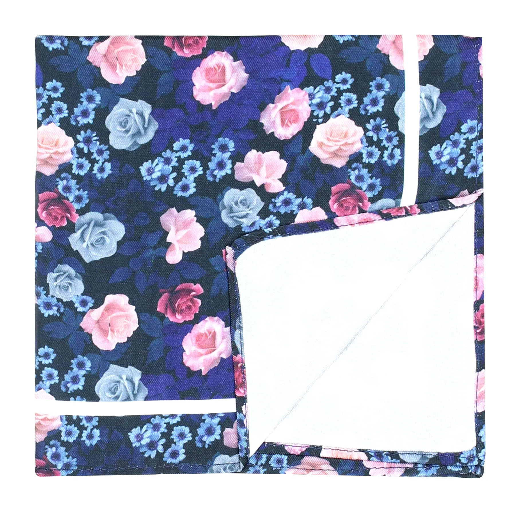 Peluche PolySilk Beautiful Floral Pocket Square For Men