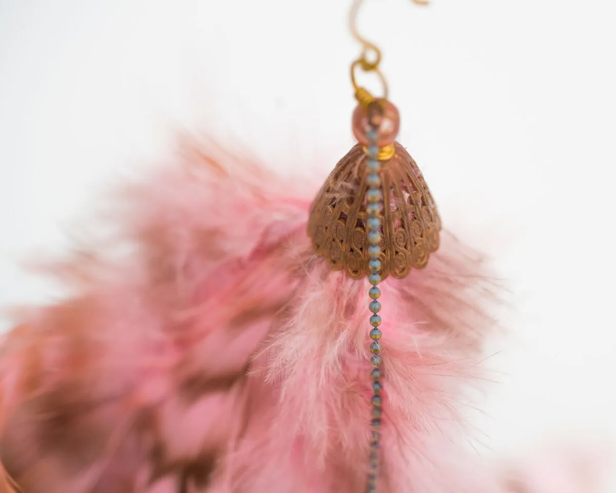 Pink Cloud & Blue Tassel