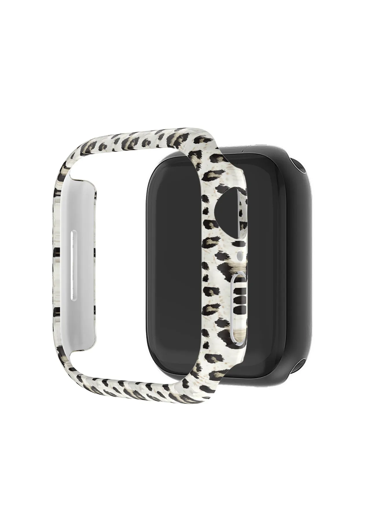 Protective Bumper Case with Screen Protector for Apple Watch 38mm- Leopard Print