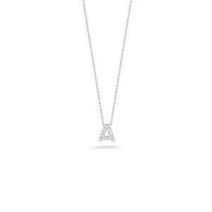 Roberto Coin Tiny Treasures Diamond Love Letter “A” Necklace